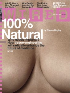 breasts on the cover of Wired magazine