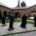 Rodin sculptures in the Main Quad - Burghers of Calais.