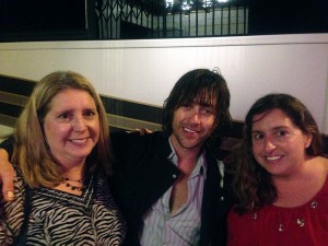 My sister Judy and I snap a late-night photo with Rhett Miller of Old 97's.
