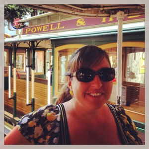 Riding the cable car!